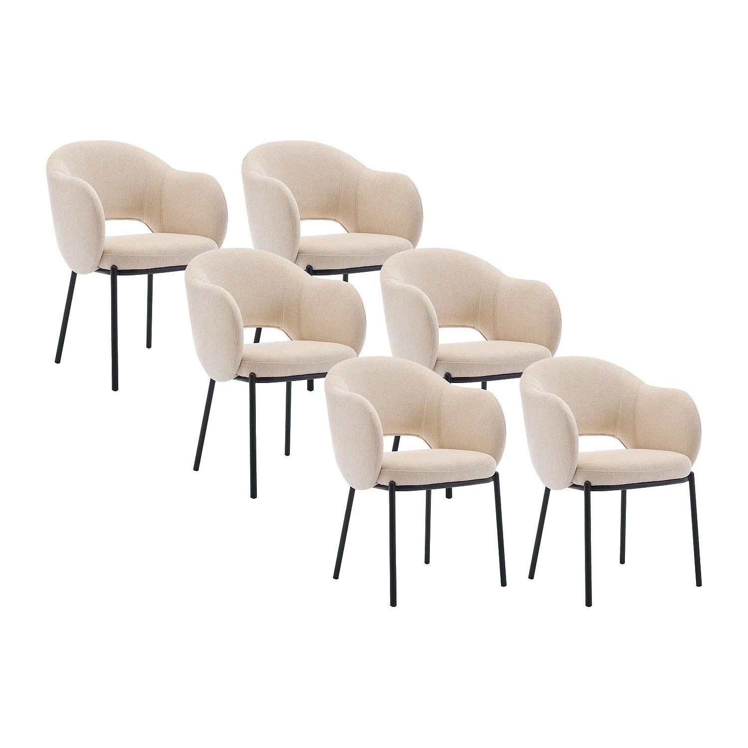Vente-unique Stuhl Acacilio Beige 55 cm