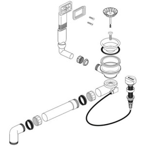 Blanco Drehknopf-Nachrüst-Set 237859 3,5 Zoll Verchromt