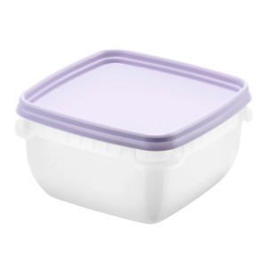 SmartStore Gefrierdose Frost 0,5 l, 5er-Set, Lavendel Deckel, stapelbar.
