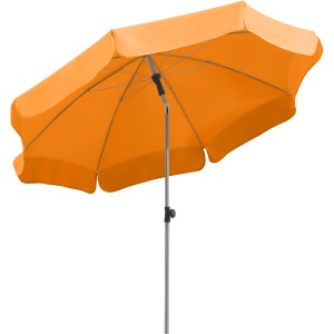 Schneider Balkonschirm Locarno, Ø 200 cm, Mandarine, mit Knickfunktion für Balkon & Garten.