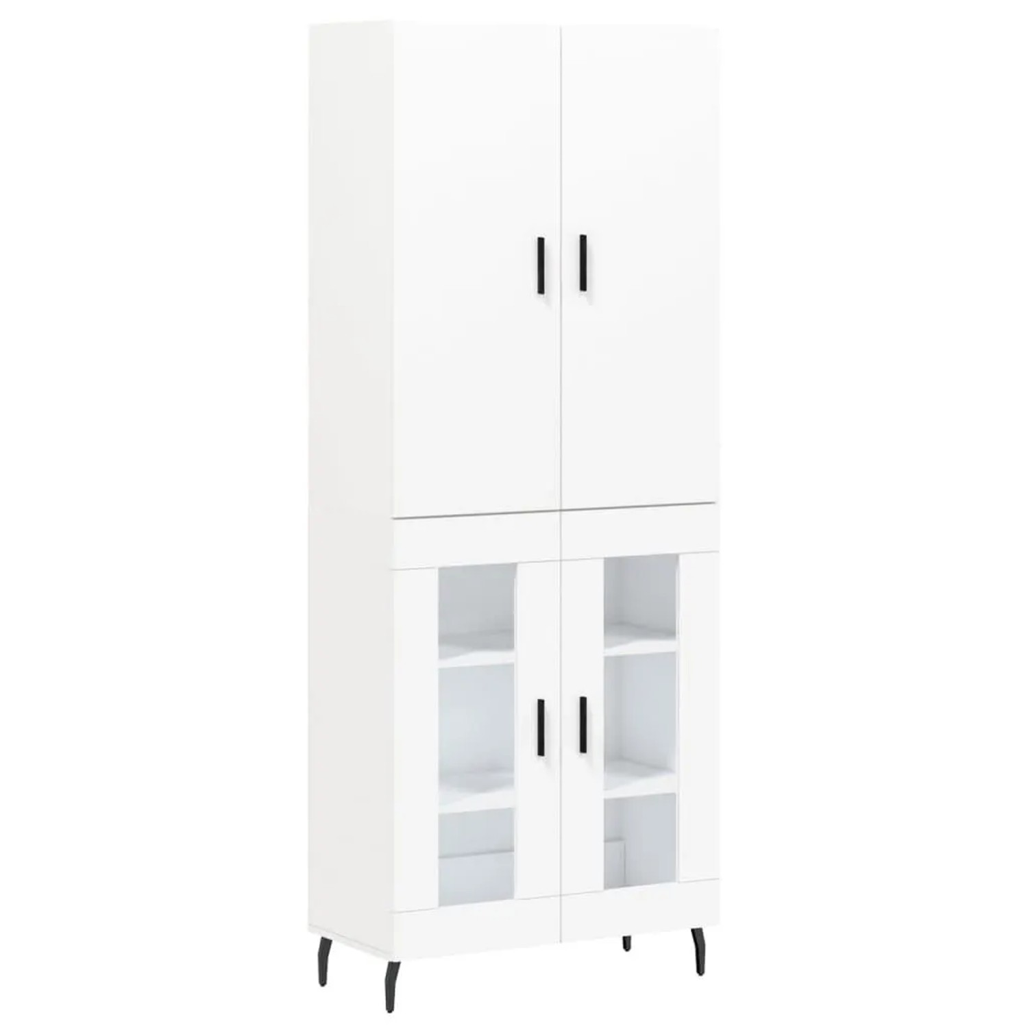vidaXL Highboard Weiß 69,5x34x180 cm Holzwerkstoff 3195747 günstig online kaufen