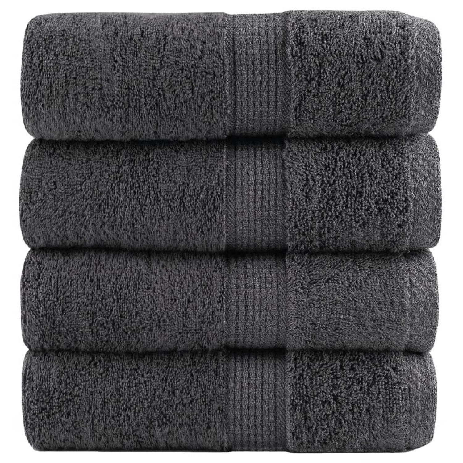 vidaXL Premium-Seiftücher 4 Stk Anthrazit 30x30 cm 600g/m2 Baumwolle