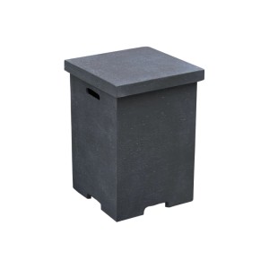 Elementi Abdeckung für 11 kg Gasflaschen in Beton-Optik Dunkelgrau