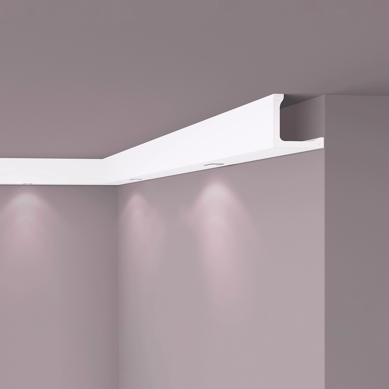 NOEL & MARQUET NMC L4 ARSTYL Abdeckleiste Zierleiste Eckleiste Stuckleiste 2 m 200 cm x 10 cm x 10 cm Weiß