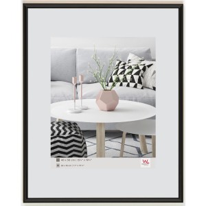 Schwarzer Kunststoff Bilderrahmen Galeria 50x70 cm von walther design.