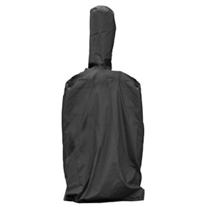 Schwarze Kukoo Pizzaofen Abdeckung 165.5x103.5cm aus wetterfestem Material zum Schutz vor Rost und Feuchtigkeit.
