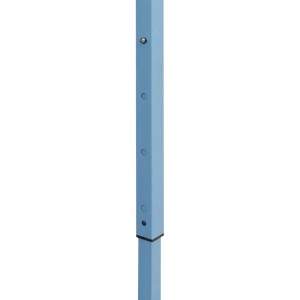 Detailansicht: Höhenverstellbares Stahlbein des vidaXL Partyzelts, blau.
