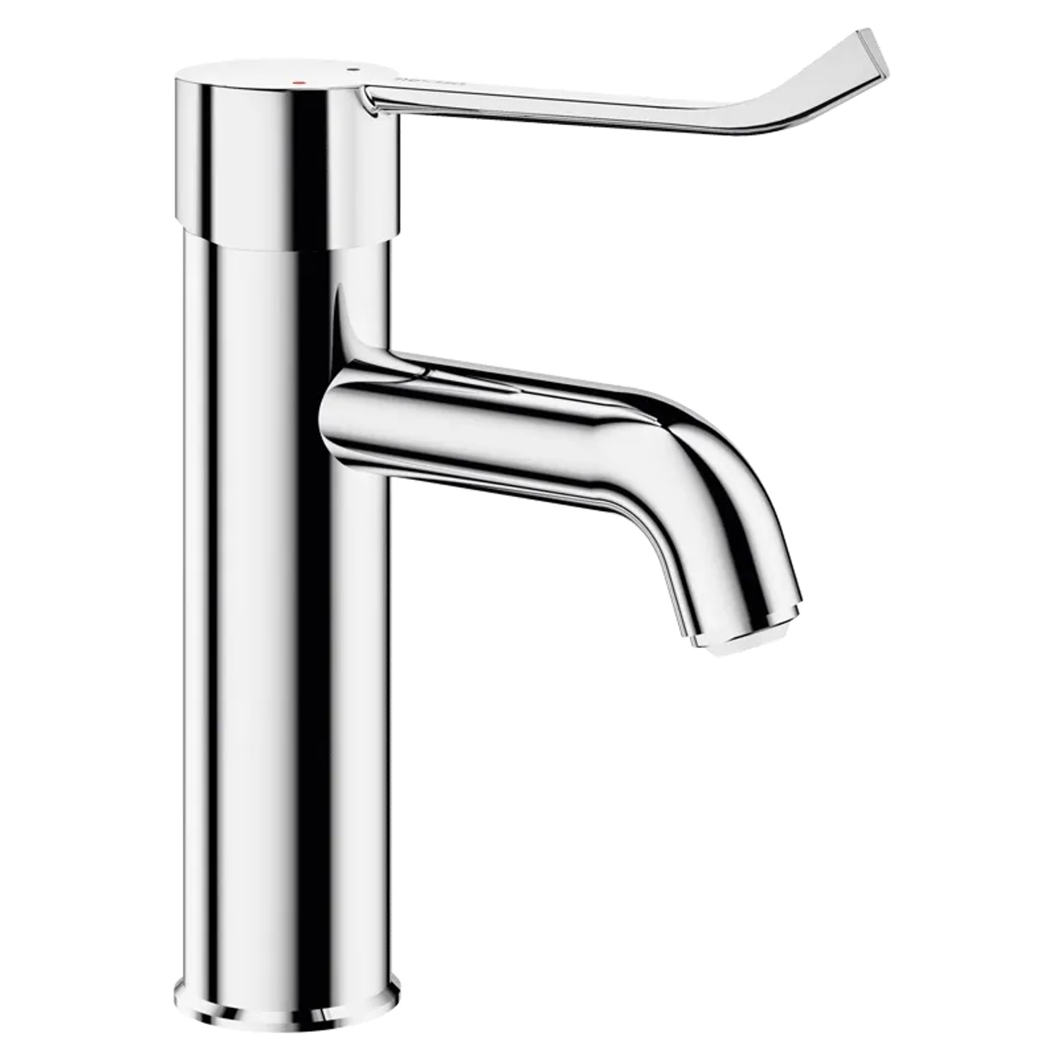 Delabie Einhebel-Waschtischmischer H95 L120 Hygienehebel ohne Ablaufgarnitur