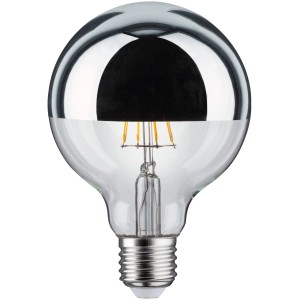 Paulmann LED-Glühbirne, 6,5W, E27, Kopfspiegel Silber für Schienensysteme.