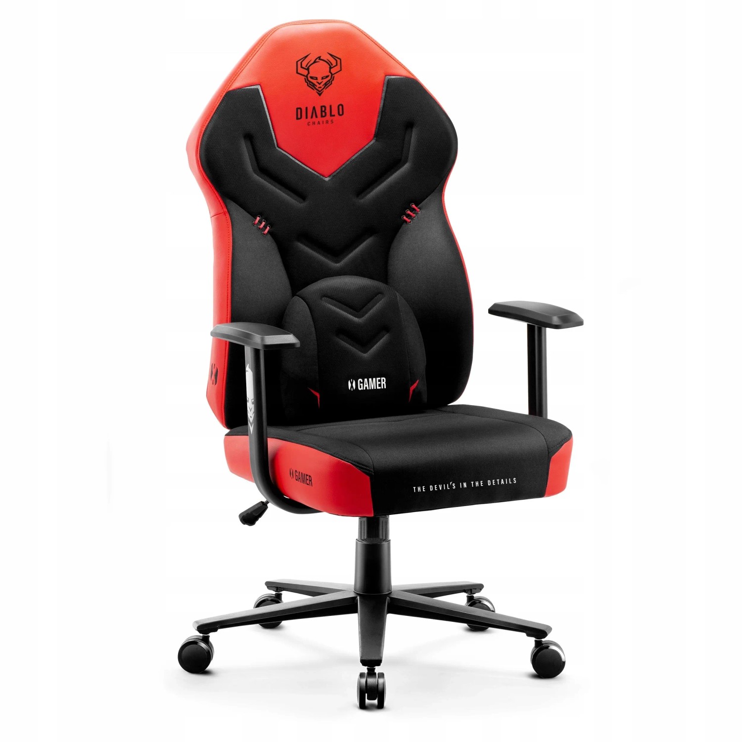 Diablo Chairs X-Gamer Gamingstuhl Schwarz-Rot Deep Red