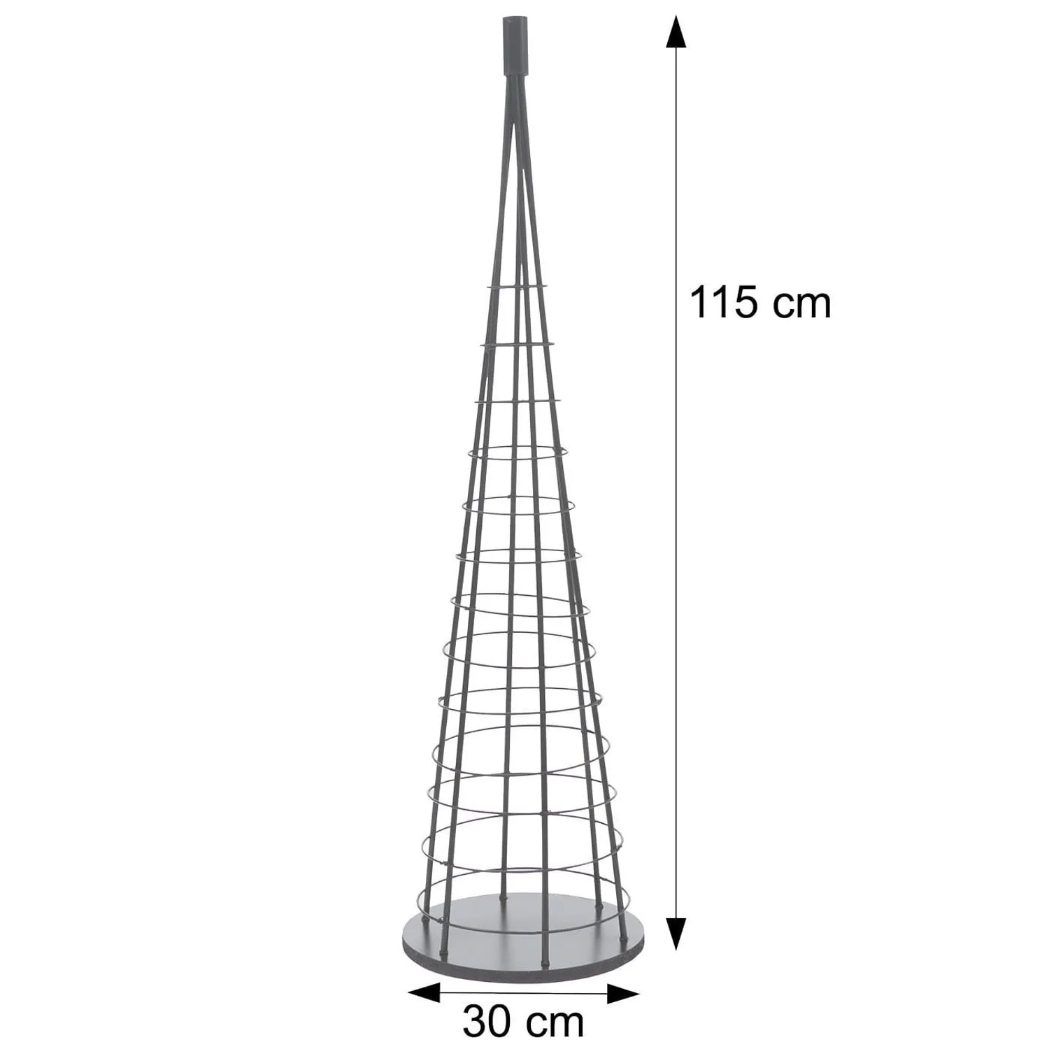 MCW Deko-Baum O91 Metall 115cm Goldfarben_4
