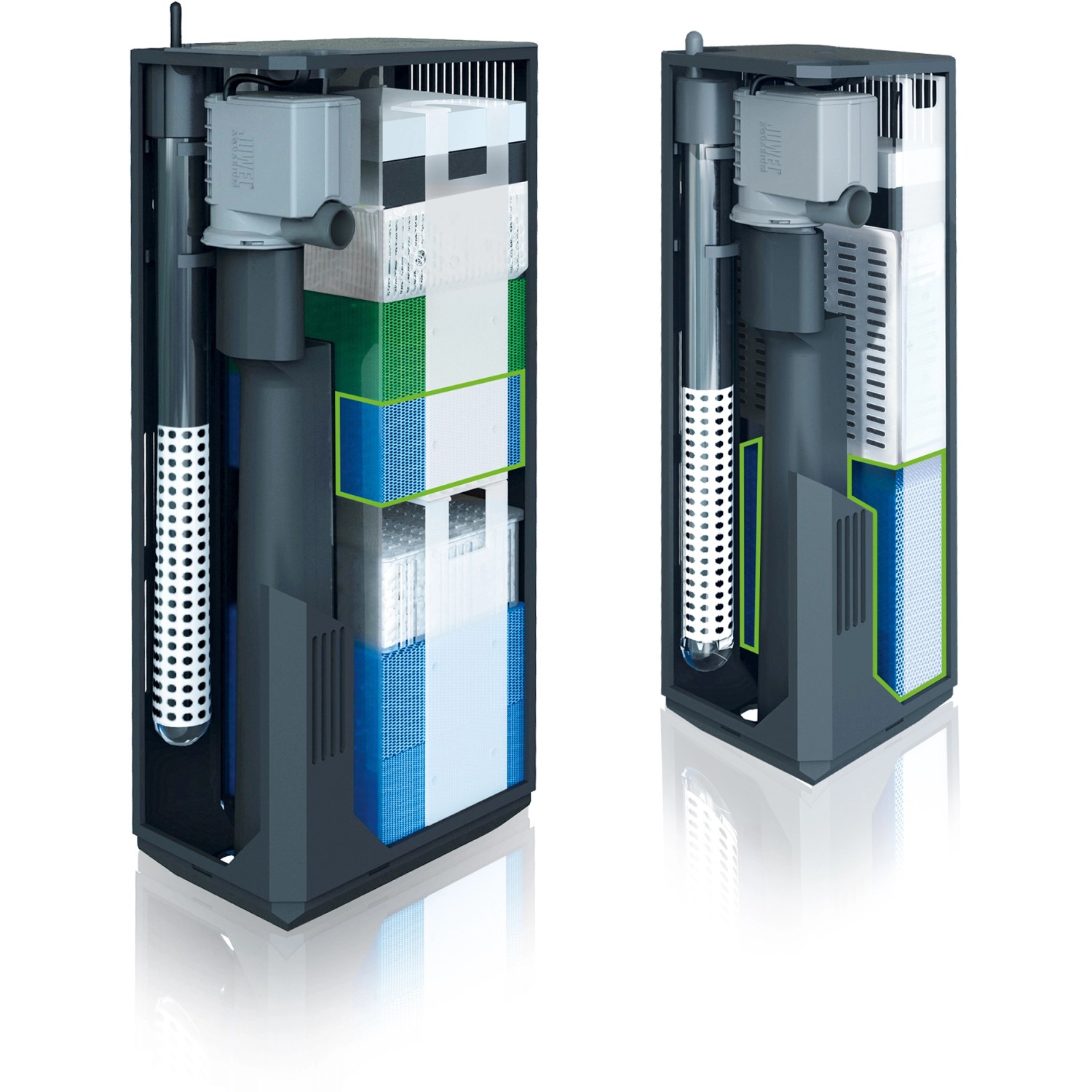 Juwel Aquarium Filter mit grobem Filterschwamm bioCoarse L, für mechanische und biologische Filterung.