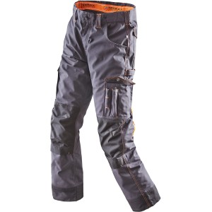 Herren Bundhose in Anthrazit-Schwarz, Größe 64, ideal für Arbeitskleidung mit vielen Taschen.