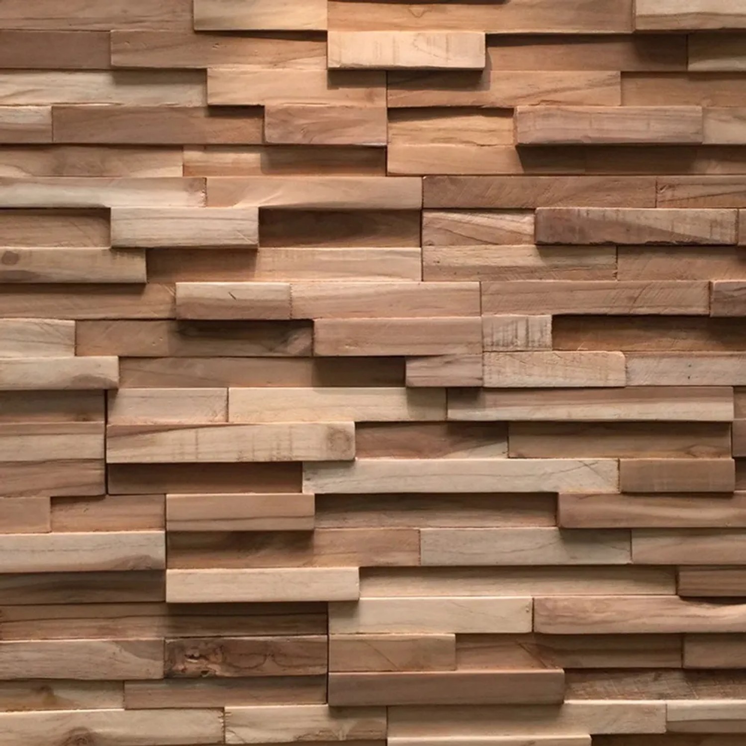Holzverblender Firenze Teak von Rebel of Styles, 49,5x18cm, aus FSC®-zertifiziertem Teakholz.