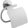 CMI Toilettenpapierhalter S 300, Chrom, mit Deckel und Befestigung