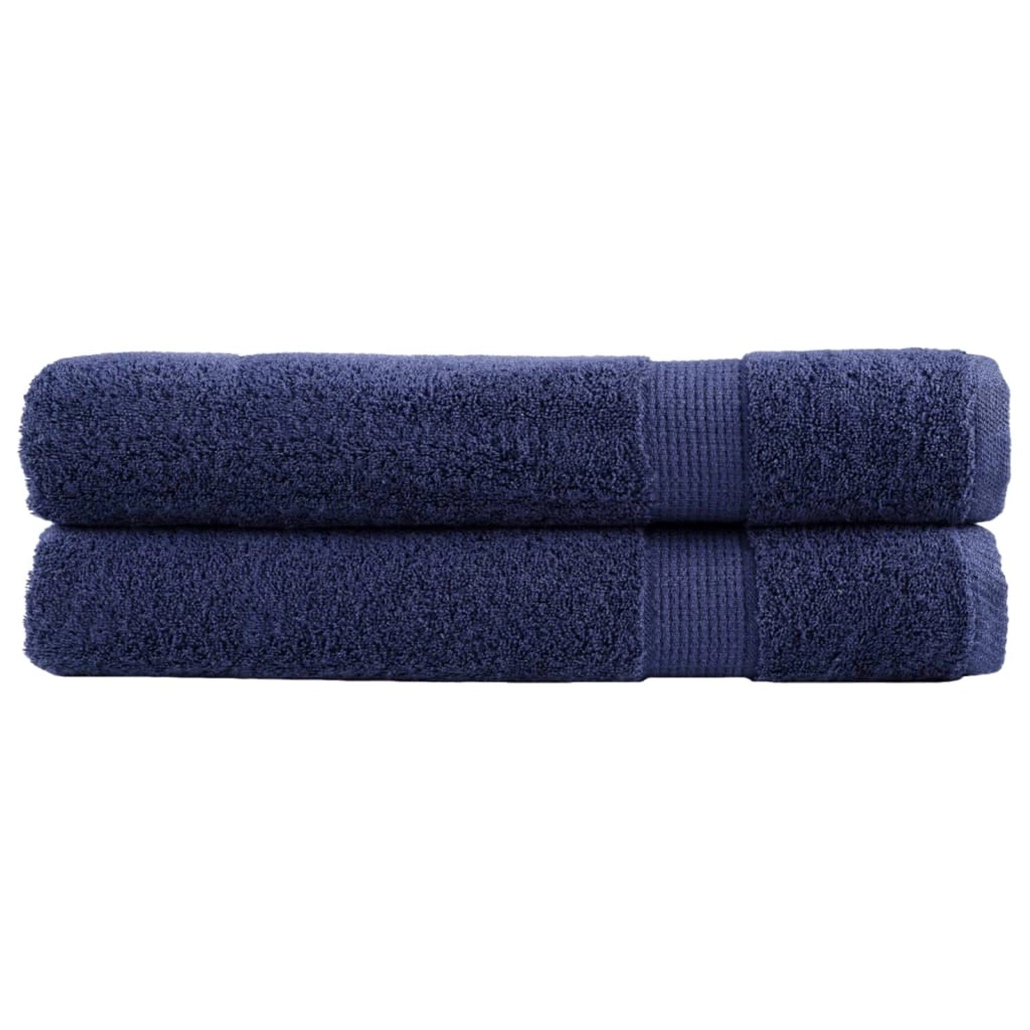 Thumbnail - vidaXL Premium-Saunatücher 2 Stk Marineblau 80x200 600g/m2 Baumwolle