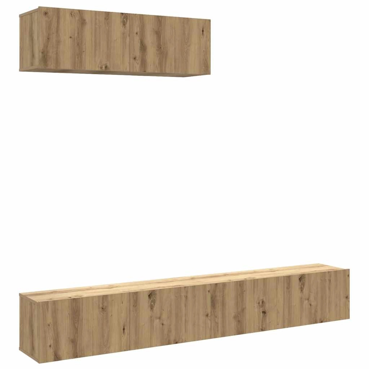 vidaXL TV-Wandschränke 3 Stk Artisan-Eiche 100x30x30 cm Holzwerkstoff 3329008
