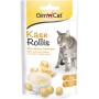 Gimcat Käserollis 40g: Katzenleckerli mit Hartkäse, ohne Zuckerzusatz, regt zum Spielen an.