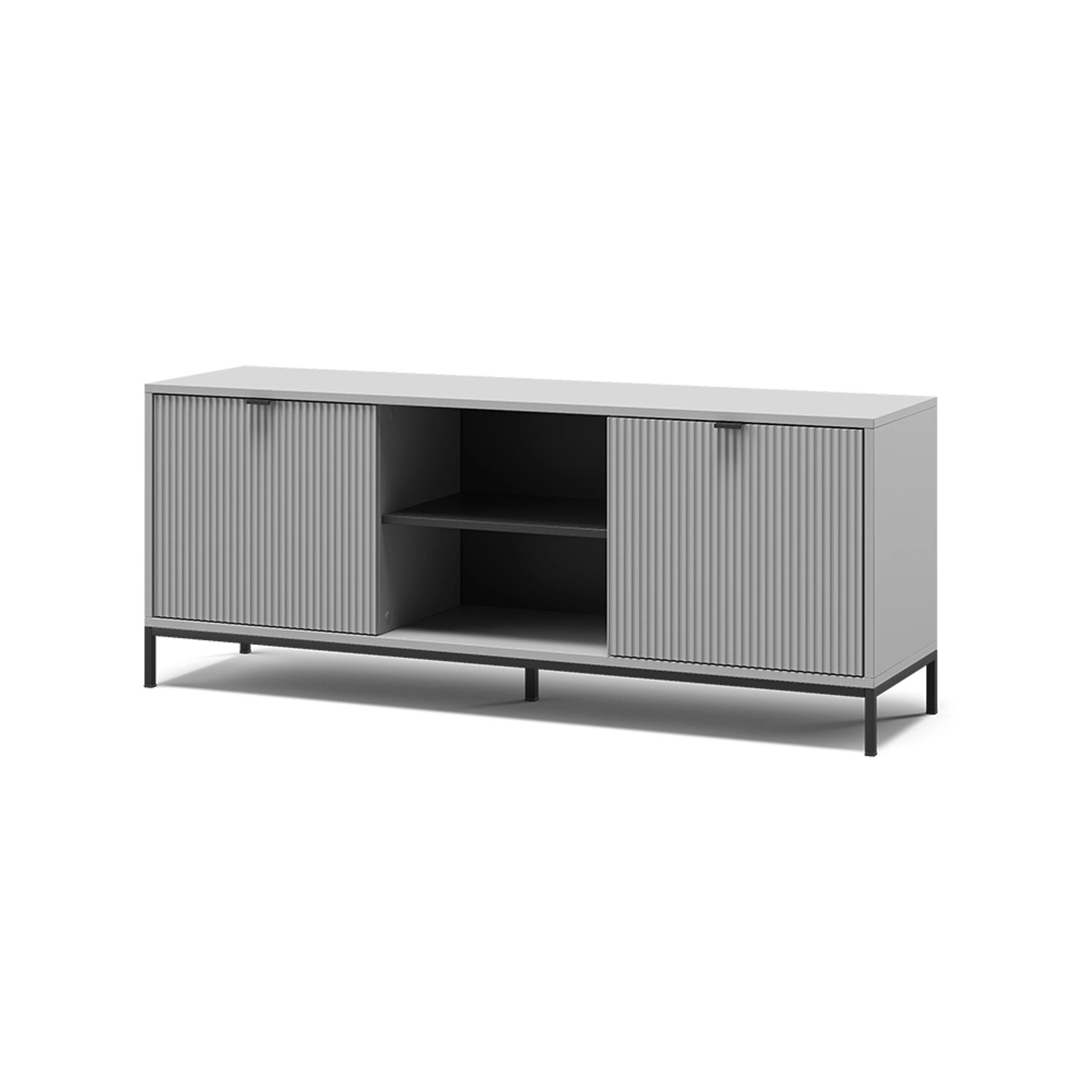 Vicco Lowboard Eliza Grau 150 x 60 mit 2 Türen