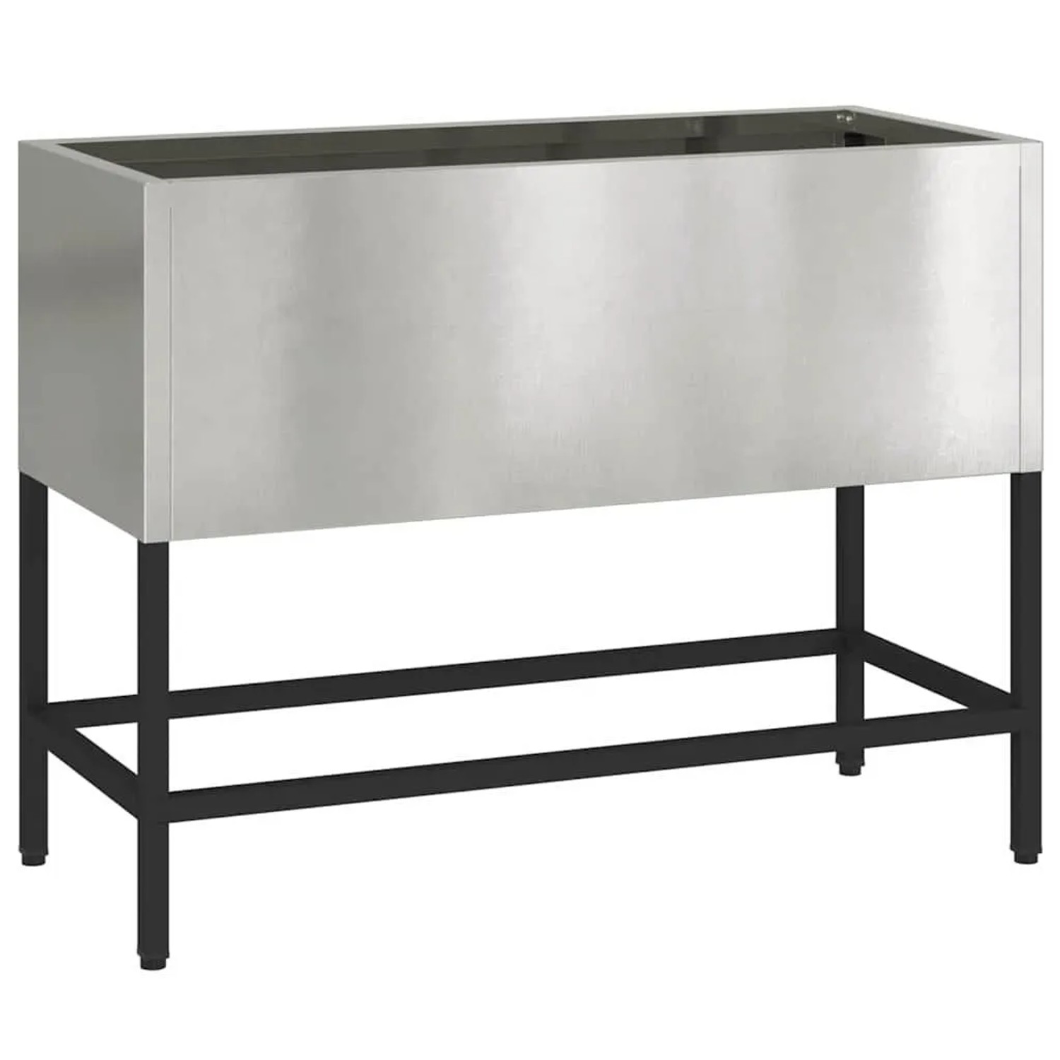 vidaXL Hochbeet Gartenpflanzer Silber 60 x 26 x 45 cm Edelstahl 865887