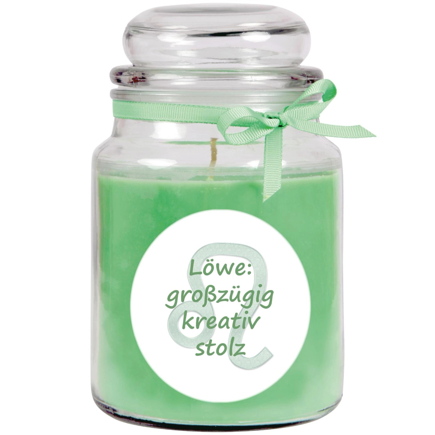 HS Candle Duftkerze & Glas Sternzeichen Coconut Limes 110 Stunden Löwe günstig online kaufen