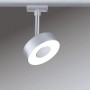 Paulmann URail LED-Spot Circle, 5W, Chrom matt, für Schienensysteme.