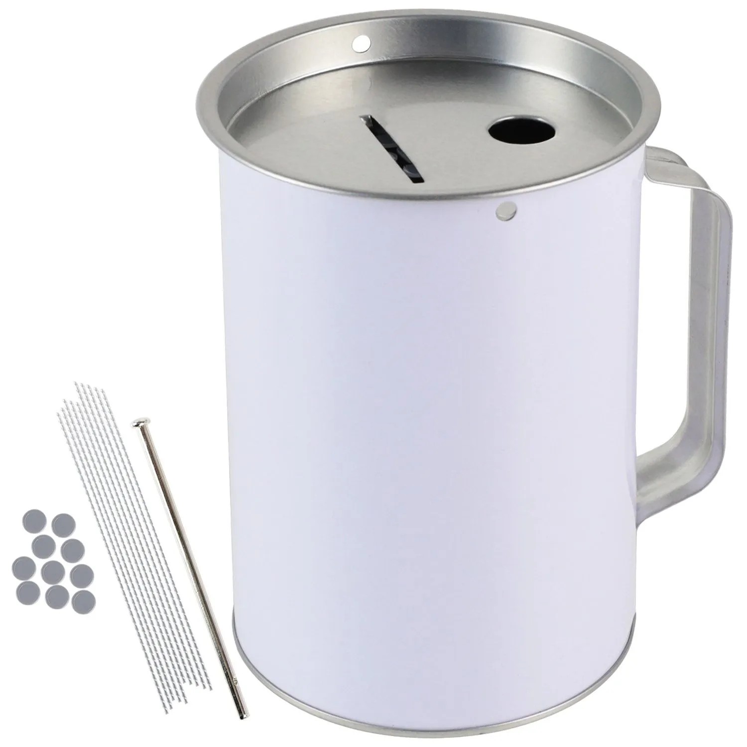 HMF 48000-07 Spendendose mit Griff 15 x 10 cm Lichtgrau günstig online kaufen