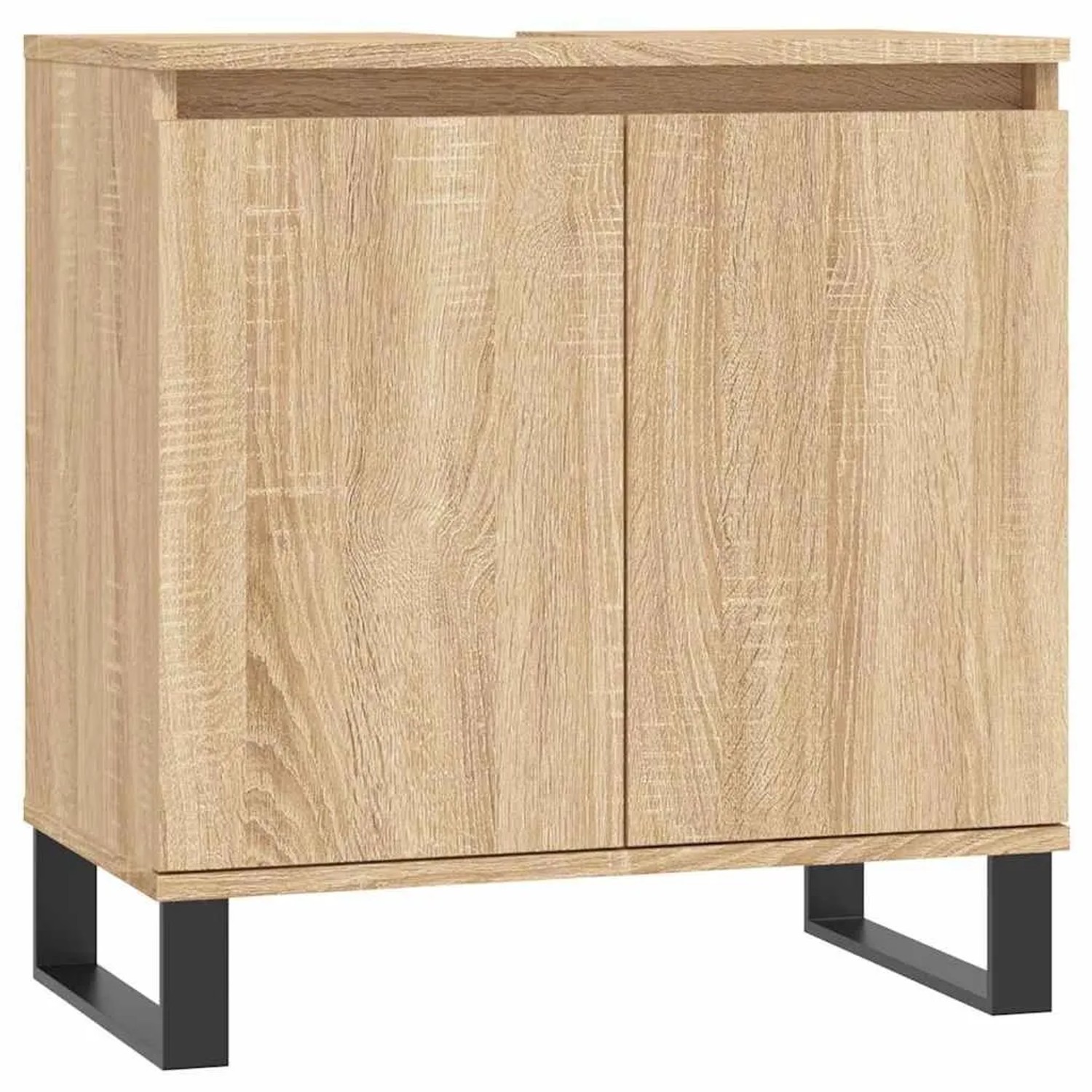 vidaXL Badschrank Sonoma-Eiche 58x33x60 cm Holzwerkstoff 831591
