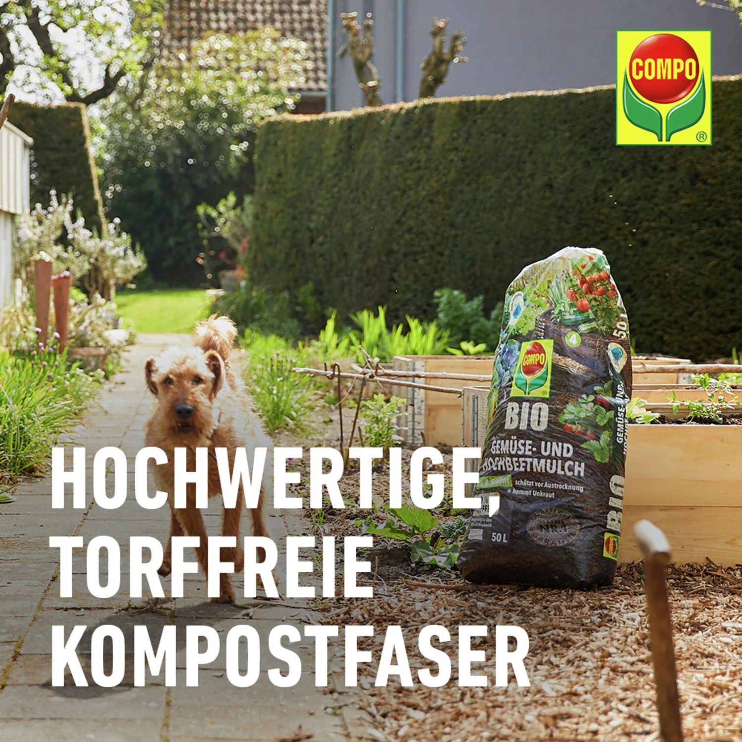 Compo Hochbeetmulch Bio Torffrei 50 l kaufen bei OBI