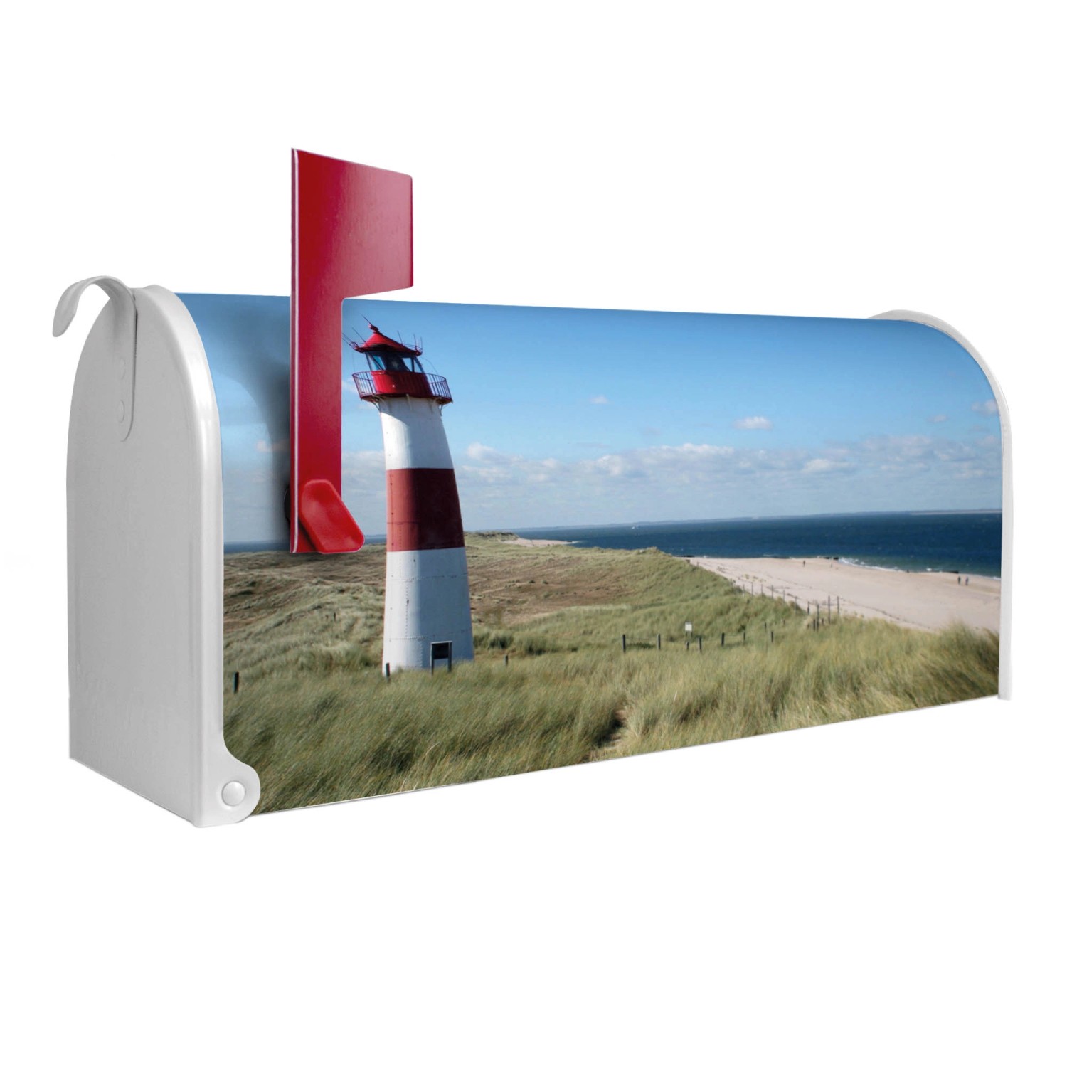 Banjado Amerikanischer Briefkasten Weiß 48x22x16cm US Mailbox Letterbox Pos günstig online kaufen