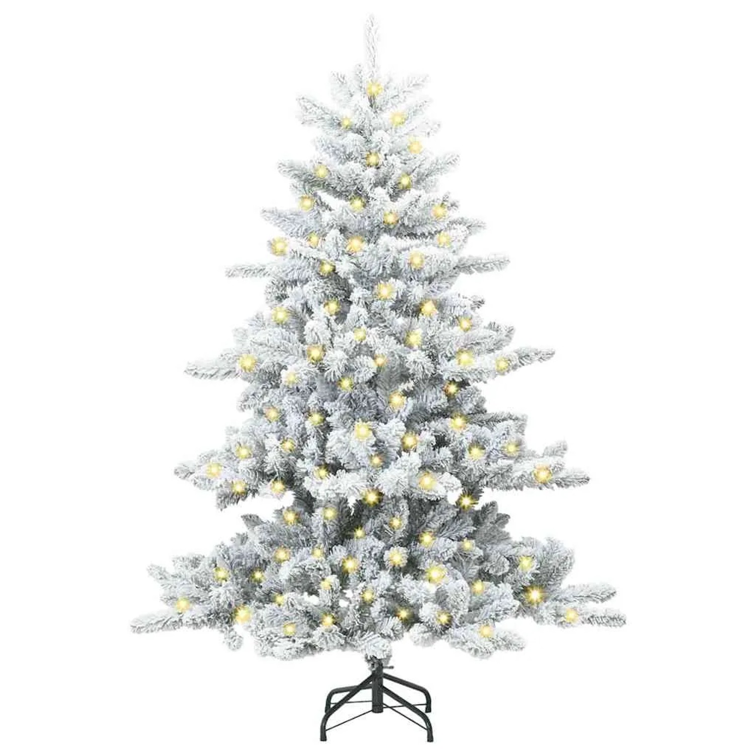 vidaXL Künstlicher Klappbarer Weihnachtsbaum mit 150 LEDs 150 cm PVC 3397701