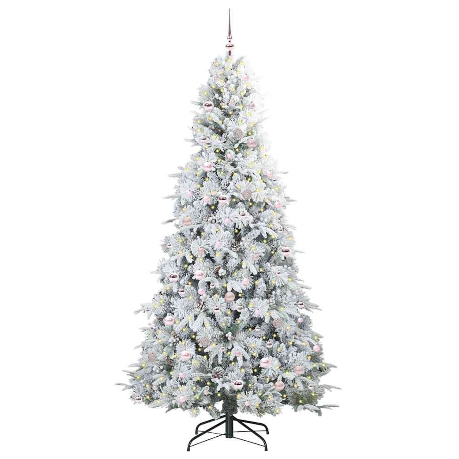 vidaXL Künstlicher Klappbarer Weihnachtsbaum Grün 240 cm PE und PVC 3397512