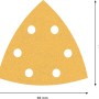 Bosch Expert Schleifblatt C470, 93x93mm, K100, 5er-Pack für Deltaschleifer.