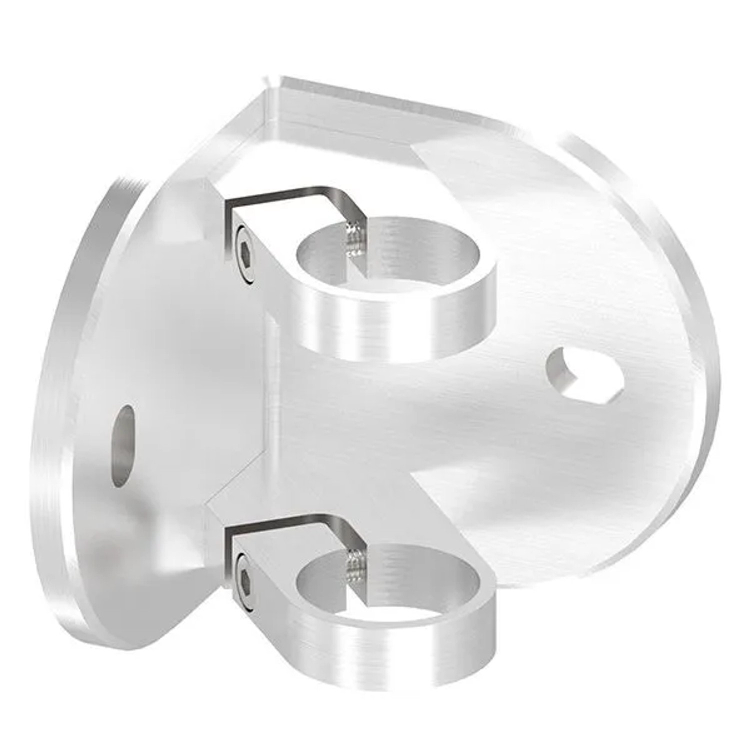 FeNau Wandanker 90 Grad Innenecke Zum Spannen Für Rohr Ø 42,4 mm V2A