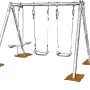 Trigano Bodenanker-Set (4 Stück) für sichere Spielgeräte-Befestigung im Garten.