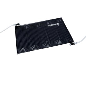 Bestway Solar Poolheizung, 110x171 cm, schwarze Matte mit Schläuchen für Poolwasser Erwärmung.