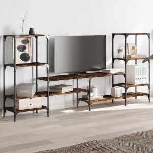 vidaXL TV-Schrank Räuchereiche 206,5x28,5x95 cm Holzwerkstoff 842483