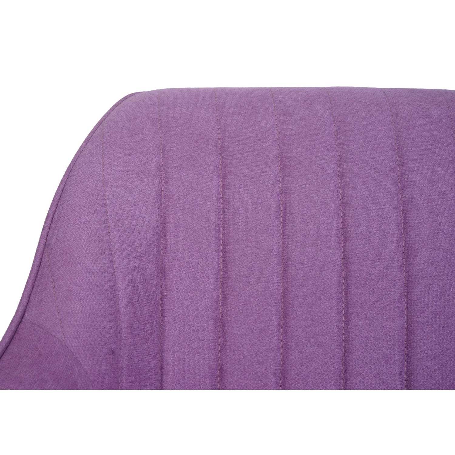 Detailansicht: Lila MCW Esszimmerstuhl K27 (6er-Set) mit Ziernähten.