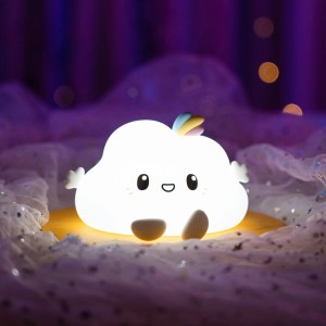 X4-Life LED-Nachtlicht Wolke, warmweiß & RGB, Touch-Steuerung, für Kinderzimmer.