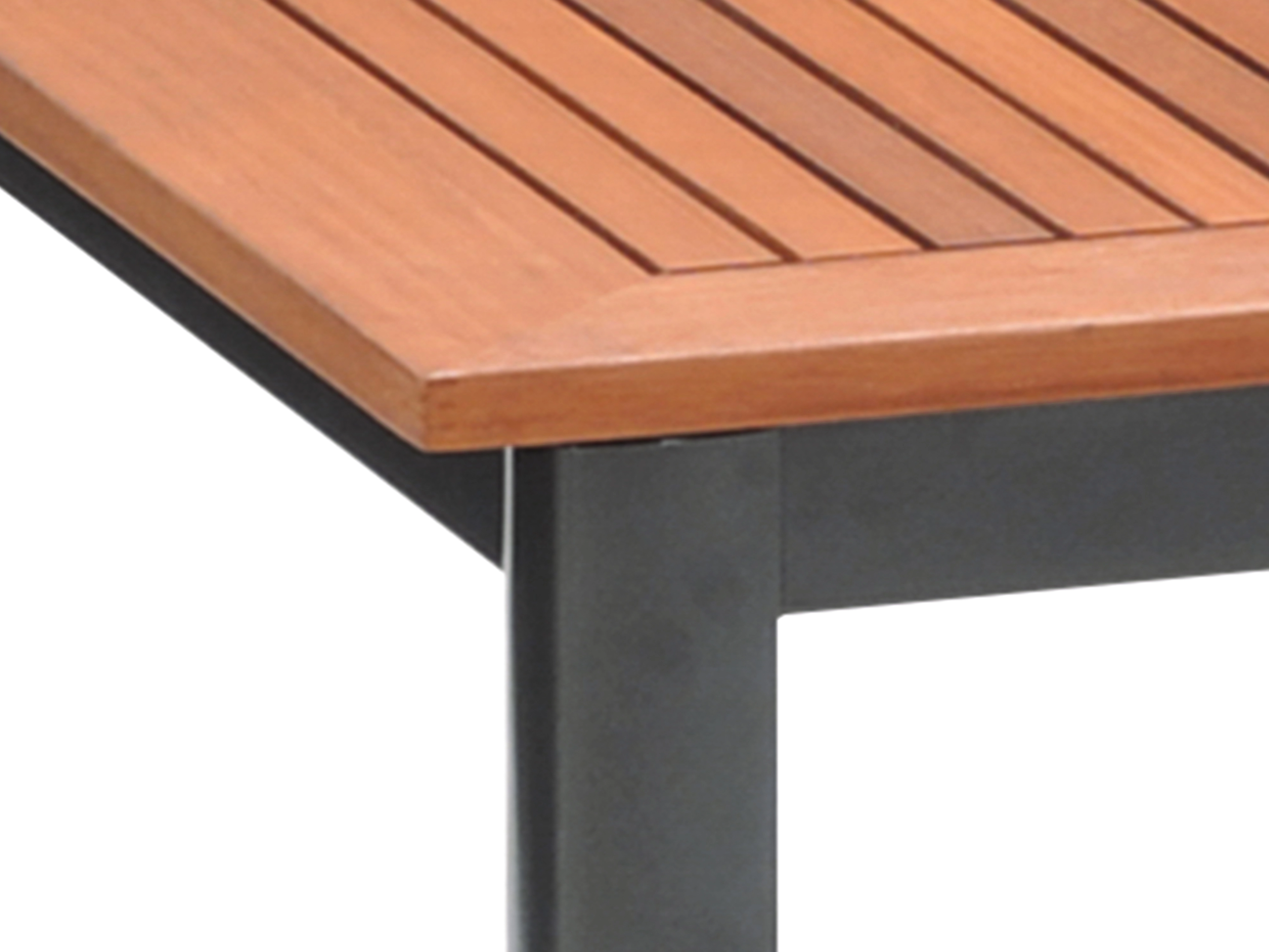 Gartentisch Harris Rechteckig FSC®-Holz/Aluminium Anthrazit 166 cm x 90 cm