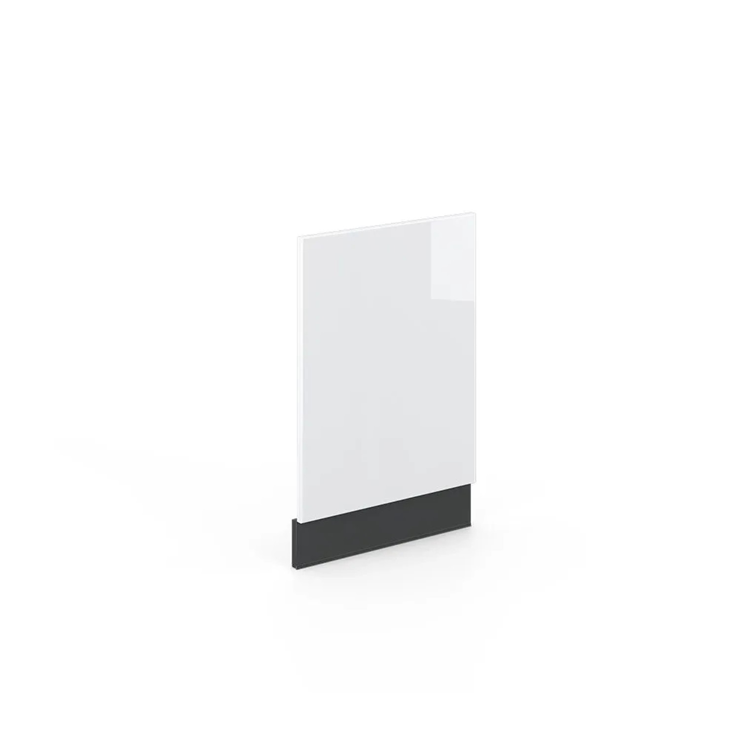 Vicco Frontblende Fame-Line Weiß Hochglanz Anthrazit 45 cm ohne Arbeitsplatte