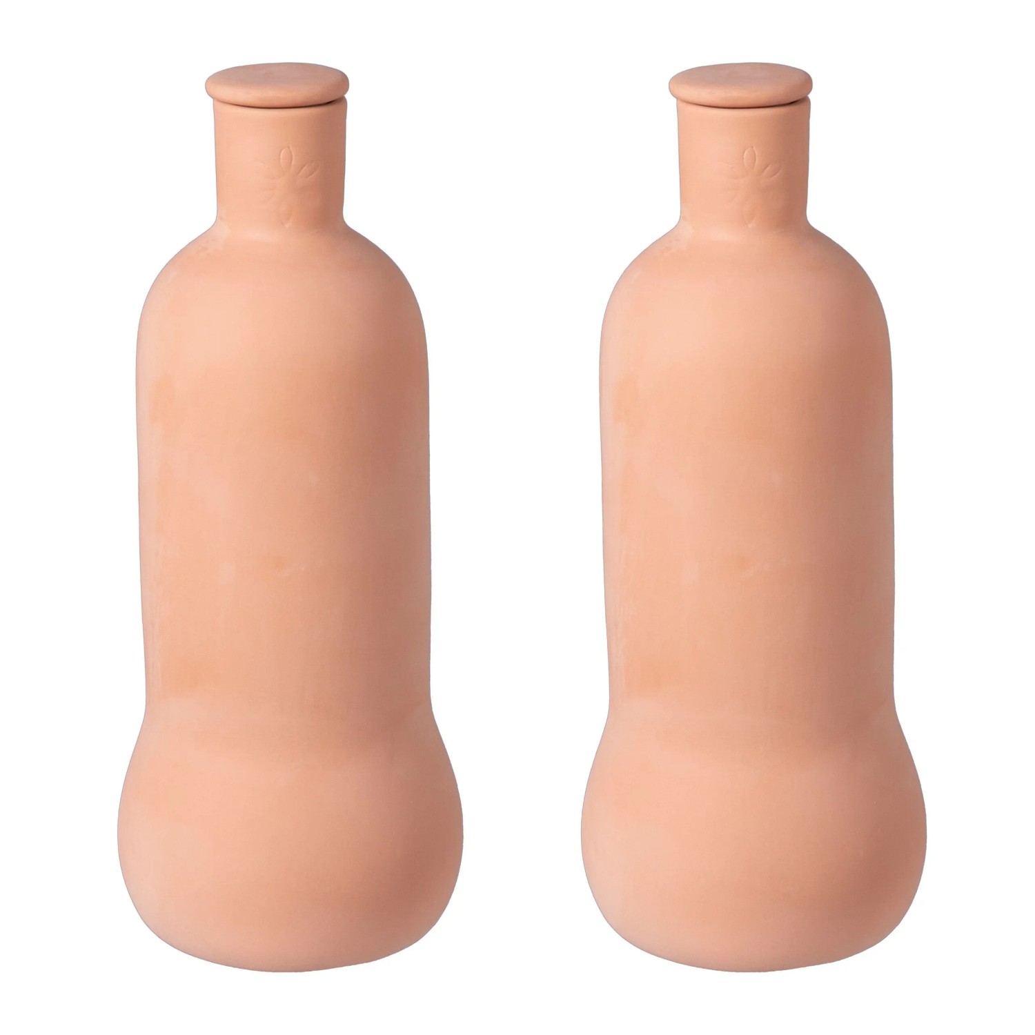 Relaxdays Ollas 2er Set Keramik Terrakotta Wassersparend 1, 26 Cm X 9 Cm 580 G