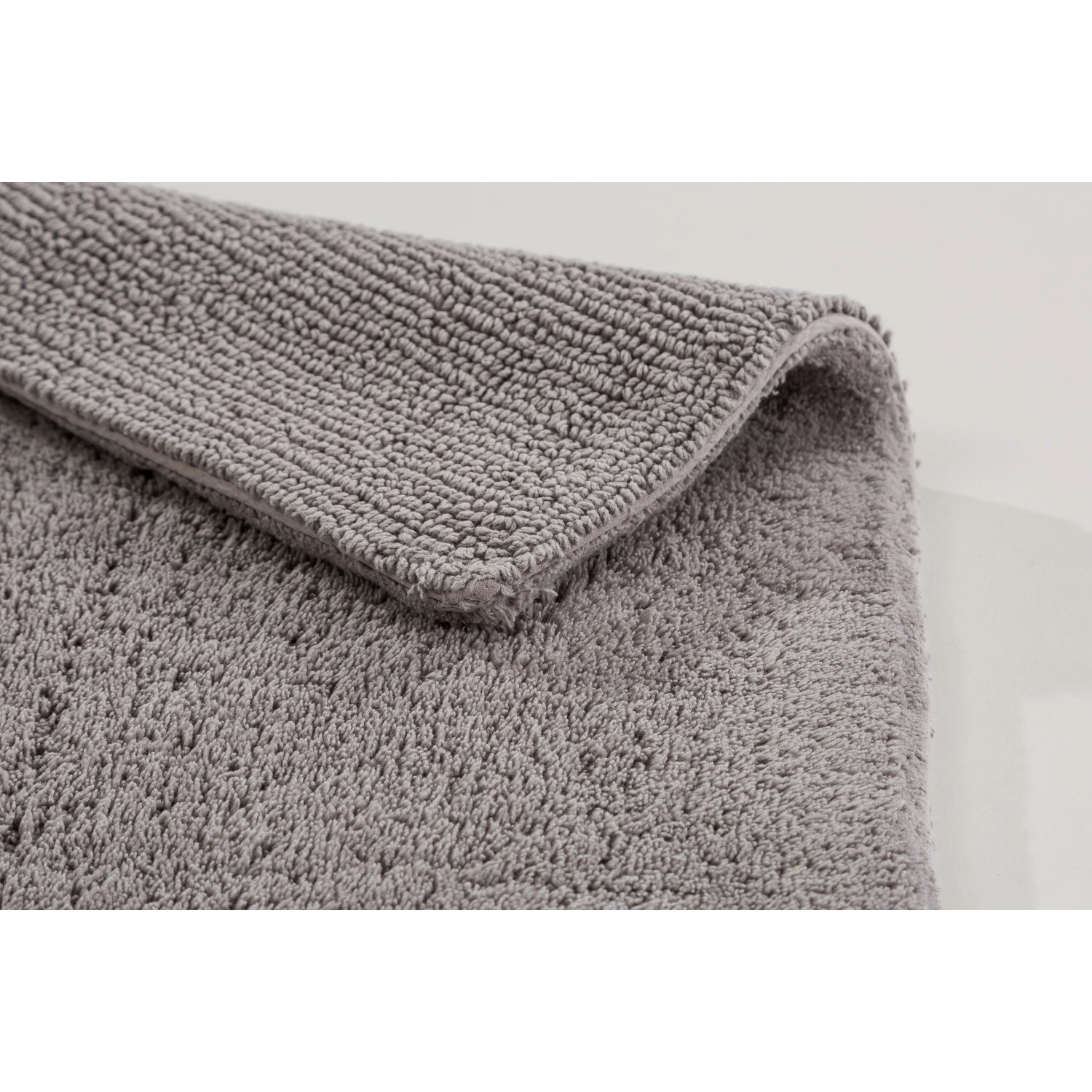 Schöner Wohnen Badteppich Bahamas, 60x90 cm, hellgrau, flauschige Textur.