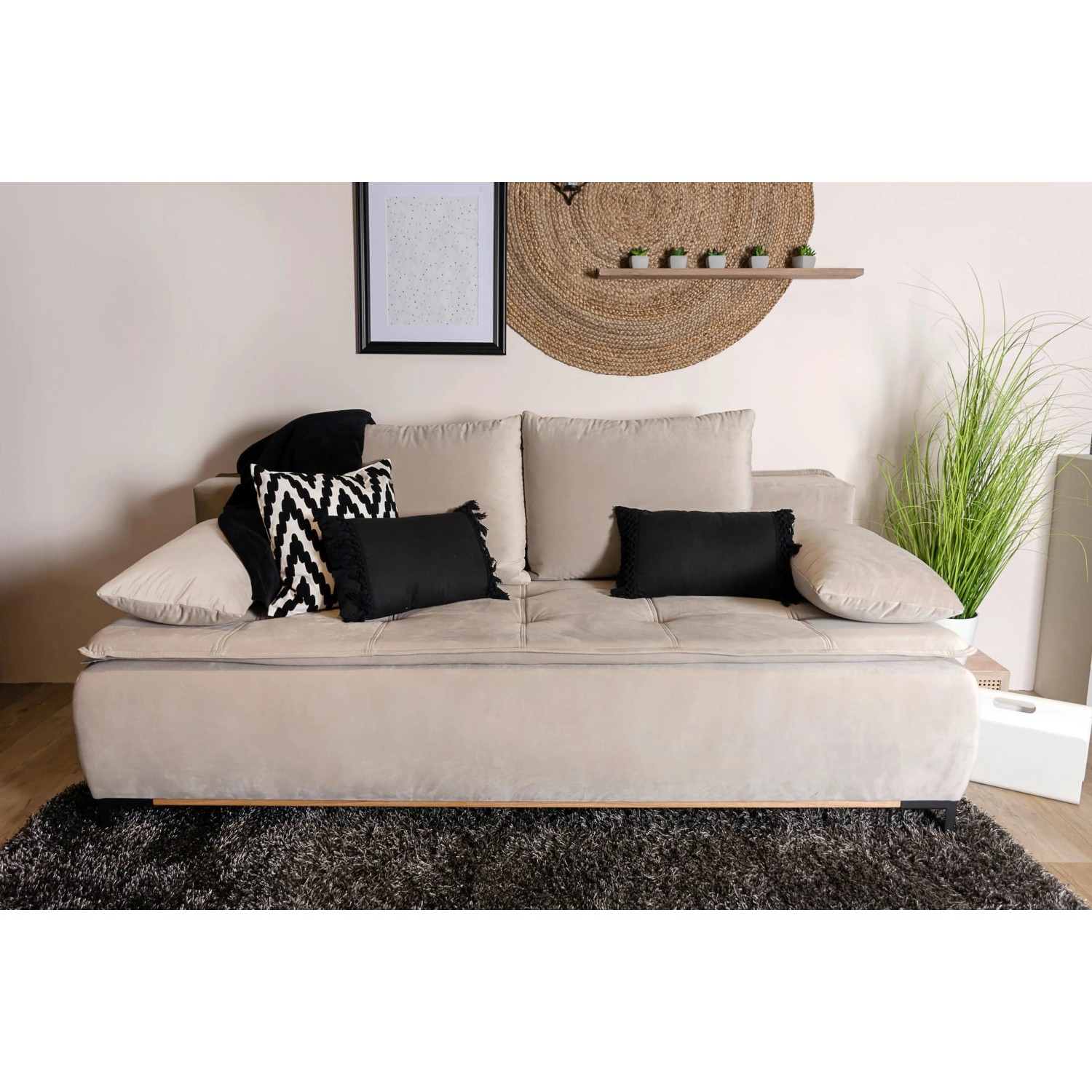 Zandiara Schlafsofa in Beige