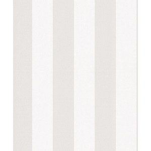 Marburg Vliestapete Hailey Nov, Streifen in Weiß und Greige.