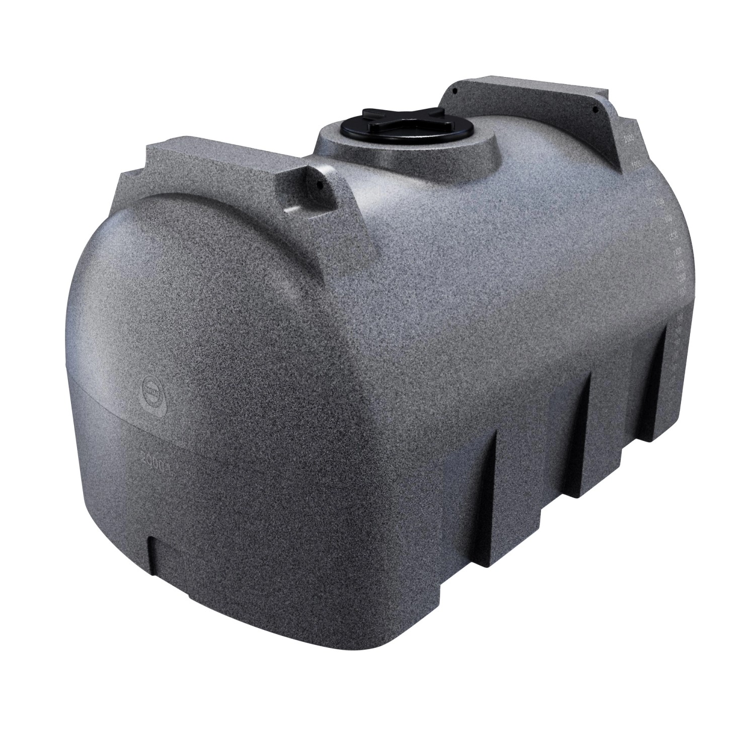 KMND 2000L Horizontal Trinkwasser Wassertank Marmoriert