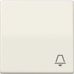Weiße Jung Wippe AS500 mit Klingelsymbol für Schalter & Taster.