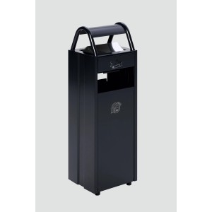 PROREGAL Kombiascher Mit Schloss Und Blenden 35 Liter HxBxT 97,5 x 30,5 x 26,5 cm Stahl Anthrazit