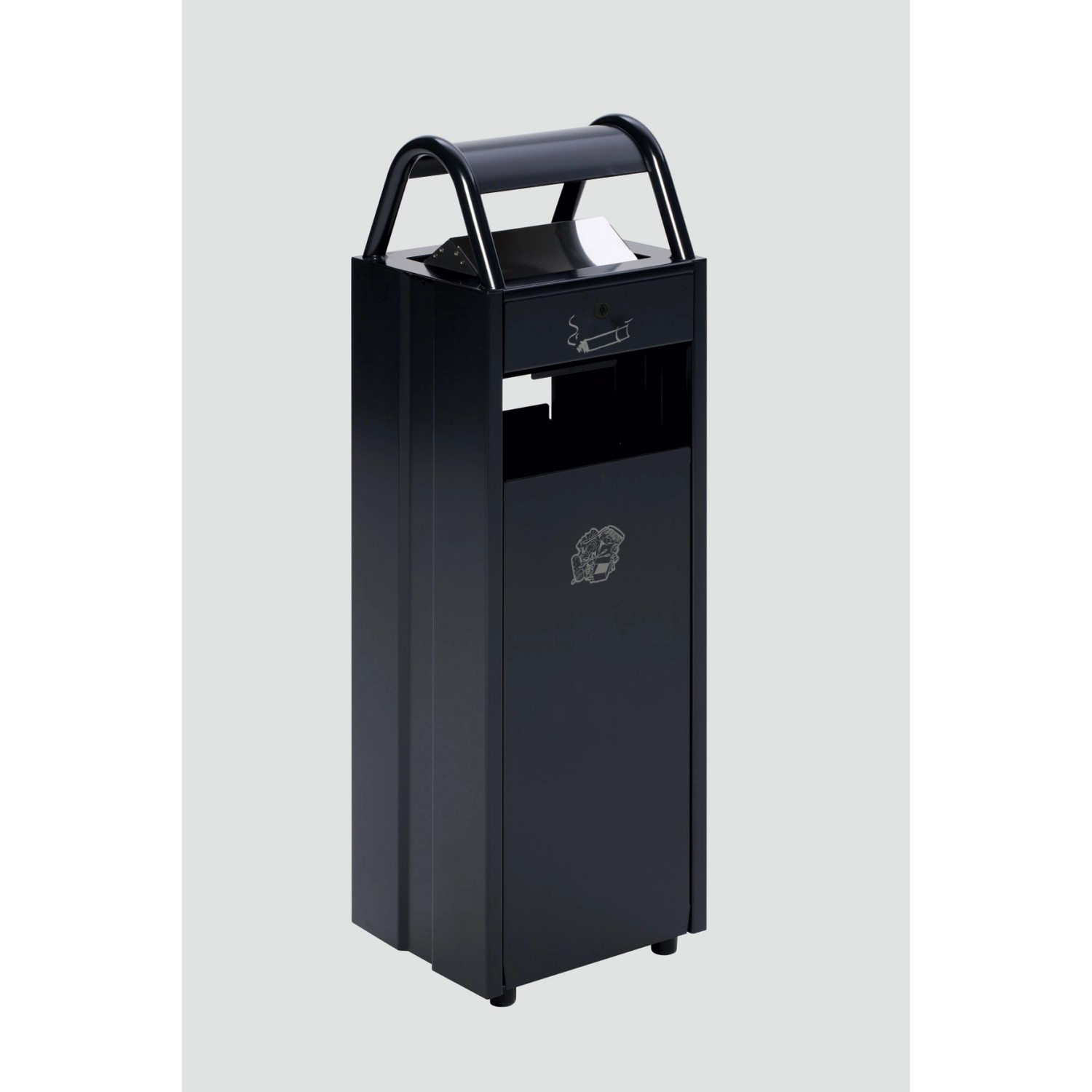 PROREGAL Kombiascher Mit Schloss Und Blenden 35 Liter HxBxT 97,5 x 30,5 x 2 günstig online kaufen