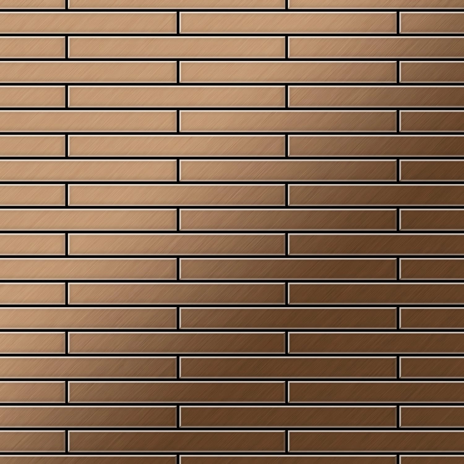 ALLOY Mosaik Fliese Massiv Metall Titan Gebürstet Kupfer 1,6mm Stark Deedee günstig online kaufen